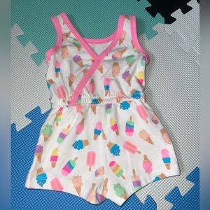 (3x$15) Ice cream baby romper Wonder Nation 12m